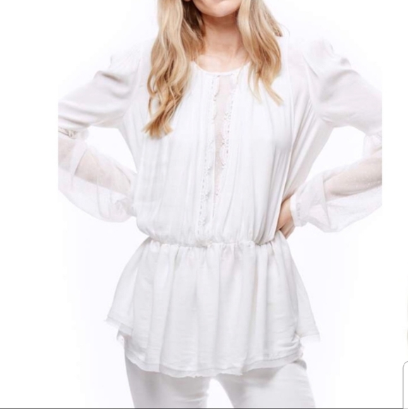 NWT Free People White Soul Serene Top - Picture 3 of 10